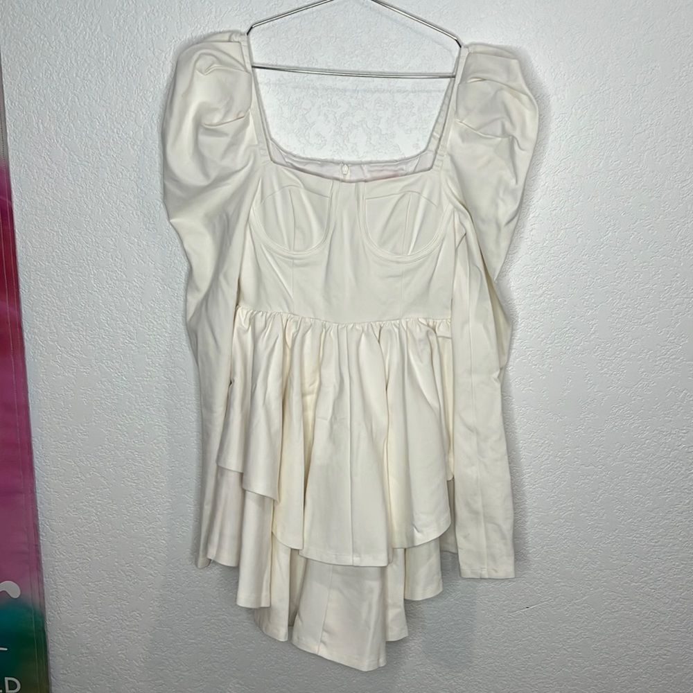 NWT SELKIE x REVOLVE The Boleyn Dress in Ivory Small - Picture 2 of 15